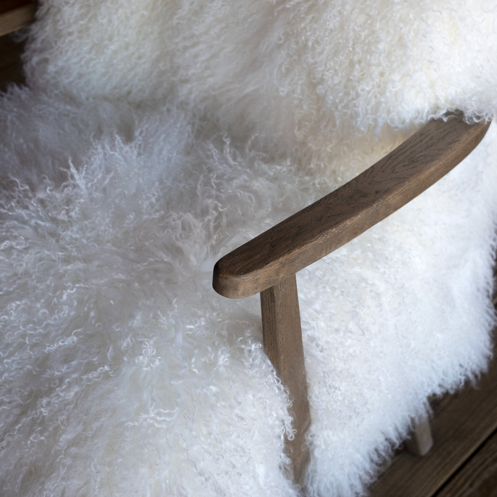 Mongolian faux fur online chair