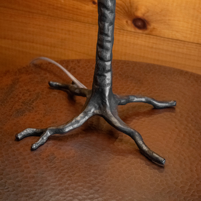 Boreal Cast Iron Tree Table Lamp, Base Detail