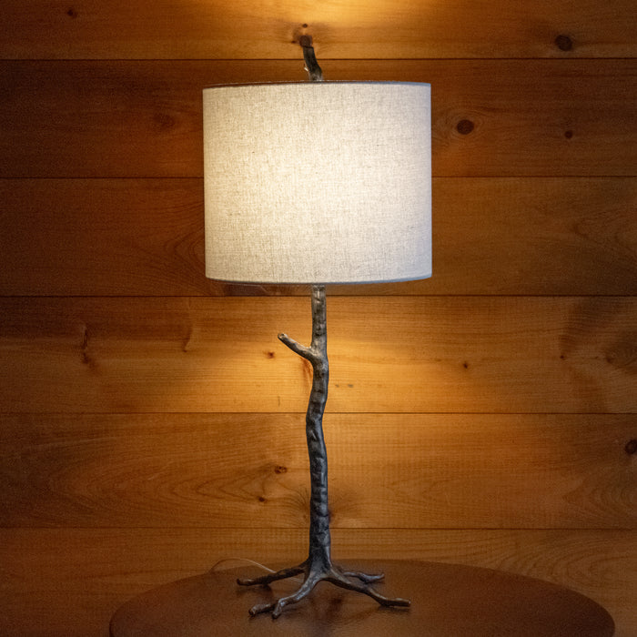 Boreal Cast Iron Tree Table Lamp, Front View