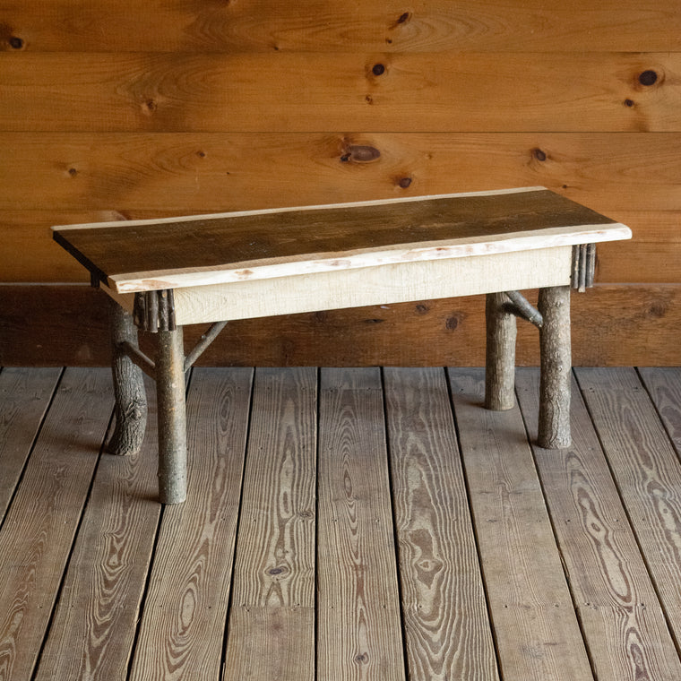 False Walnut Bench/Coffee Table