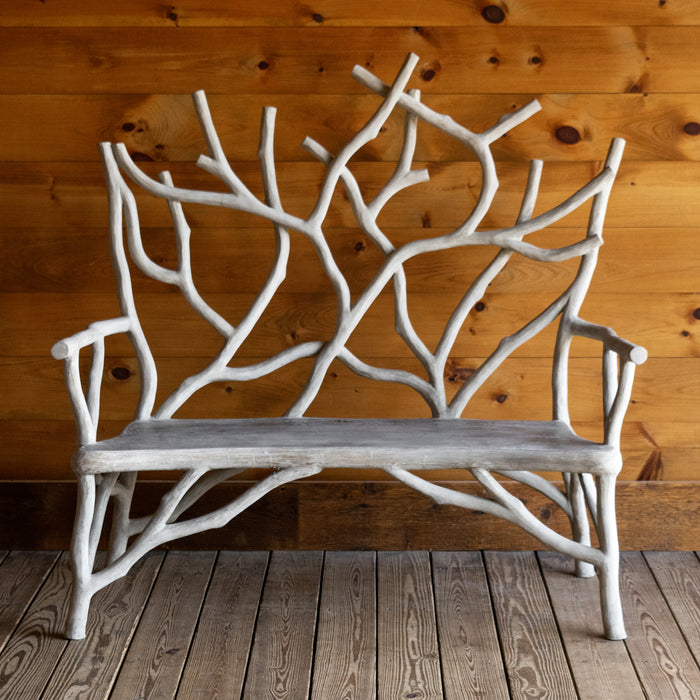 Faux Bois Twig Garden Bench