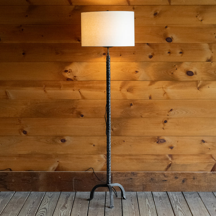 Industrial Iron Floor Lamp