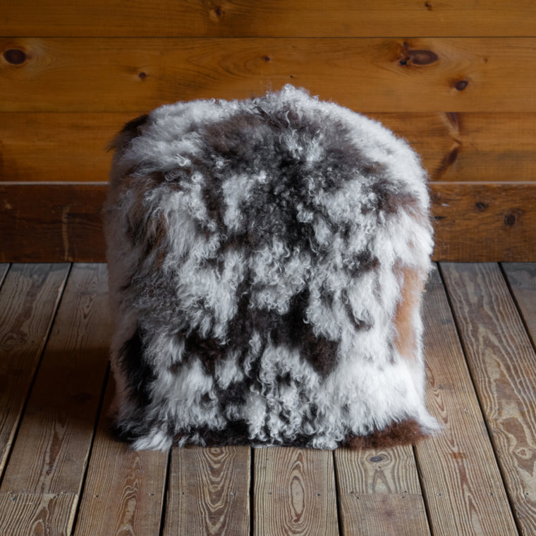 Curly Sheepskin Cube