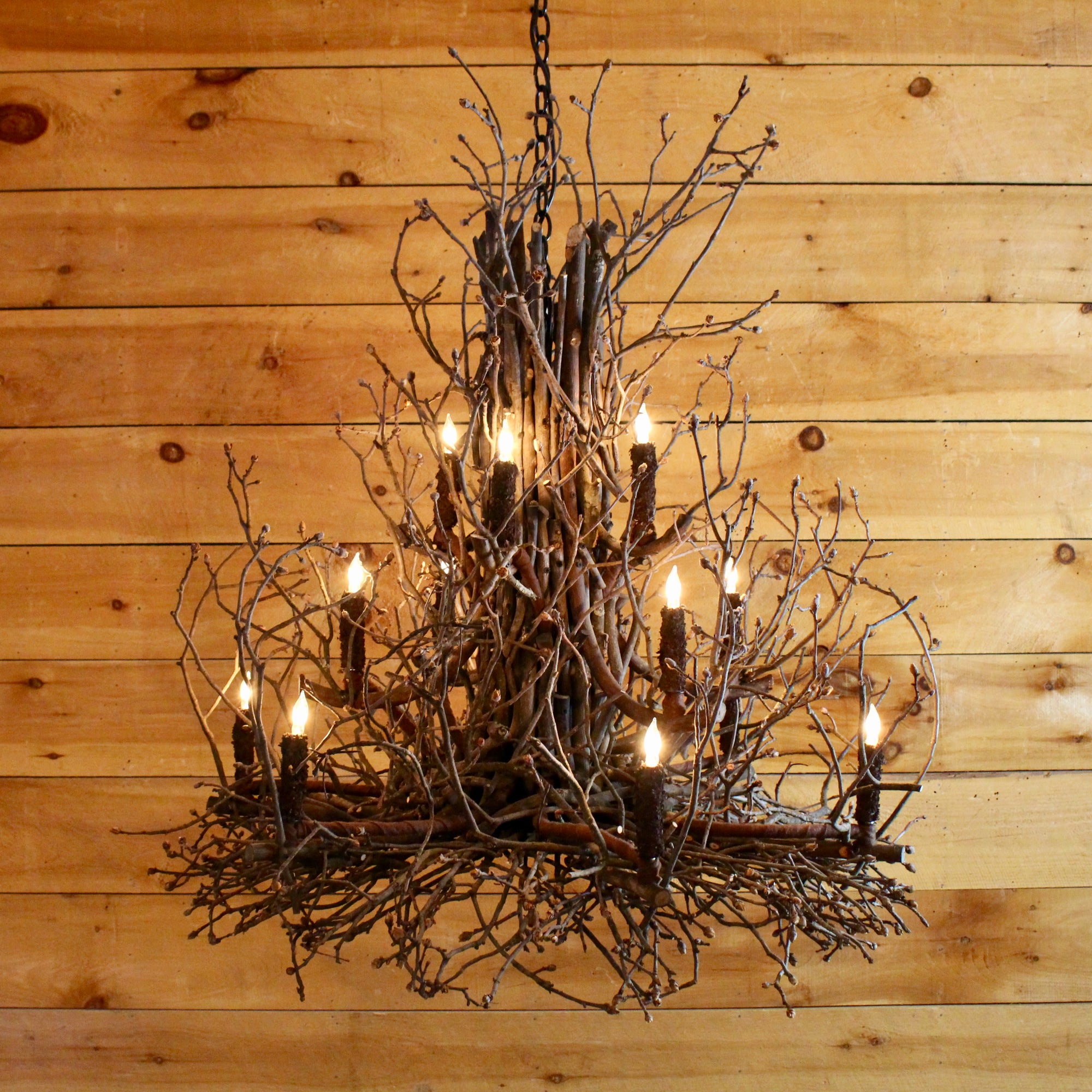 Gothics Twig Chandelier  Rustic Lighting – Dartbrook Rustic Goods